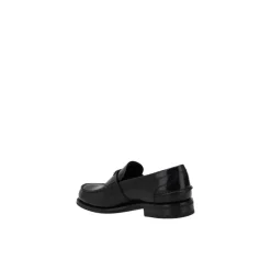Prada Leren loafers met geborstelde finish-Heren Instappers & Slip Ons