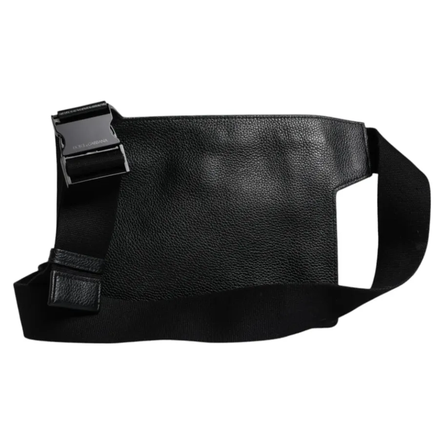 Dolce & Gabbana Leren Messenger Crossbody Tas-Heren Tassen
