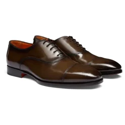 Santoni Leren Oxford Schoen-Heren Instappers & Slip Ons|Nette Schoenen
