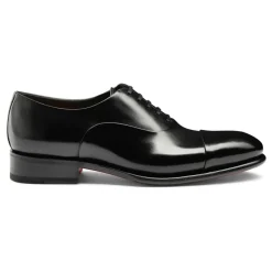 Santoni Leren Oxford Veterschoen-Heren Nette Schoenen
