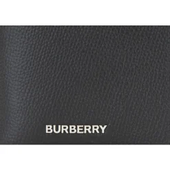 Burberry Leren paspoorthouder met kaartsleuven-Heren Portefeuilles