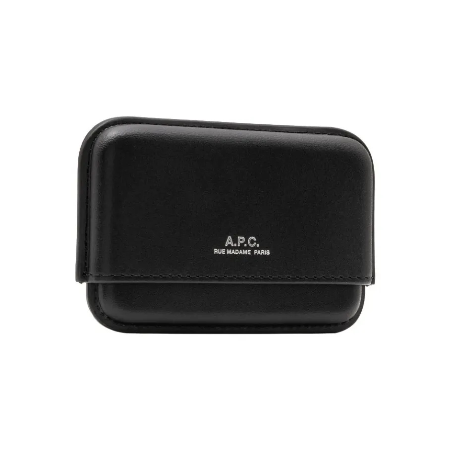 A.P.C. Leren Portemonnee & Pasjeshouder-Heren Portefeuilles