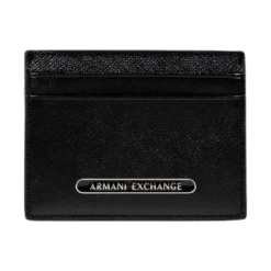 Armani Exchange Leren Portemonnee met Printpatroon-Heren Portefeuilles