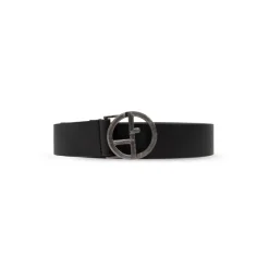 Giorgio Armani Leren riem-Heren Riemen