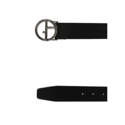 Giorgio Armani Leren riem-Heren Riemen