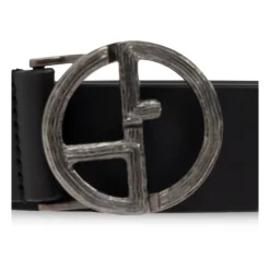 Giorgio Armani Leren riem-Heren Riemen