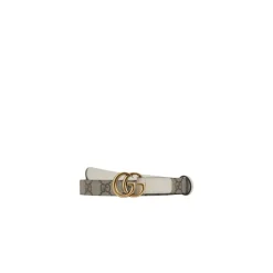 Gucci Leren Riem met GG Logo-Heren Riemen