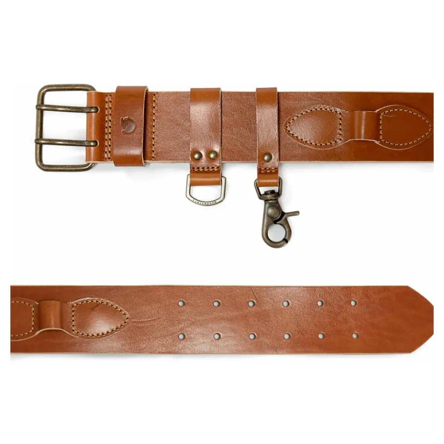 Fjällräven Leren riem met karabijnhaak-Heren Riemen