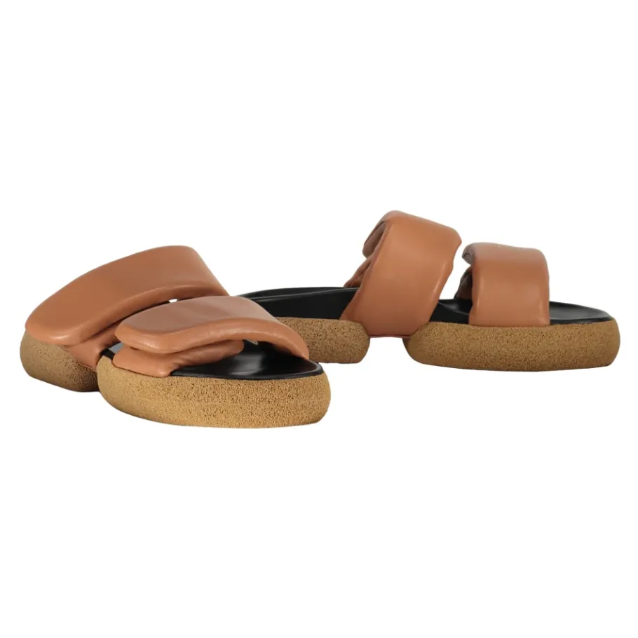 Dries Van Noten Leren Rubber Slippers-Heren Slippers