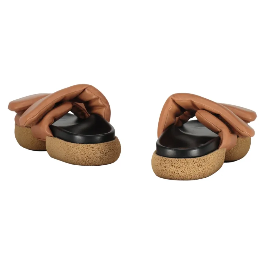 Dries Van Noten Leren Rubber Slippers-Heren Slippers