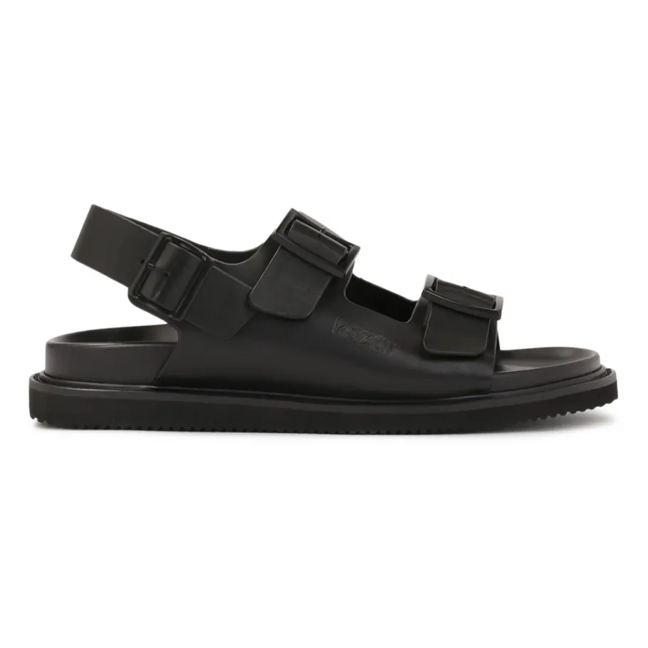 Kazar Leren sandalen met metalen gesp-Heren Sandalen