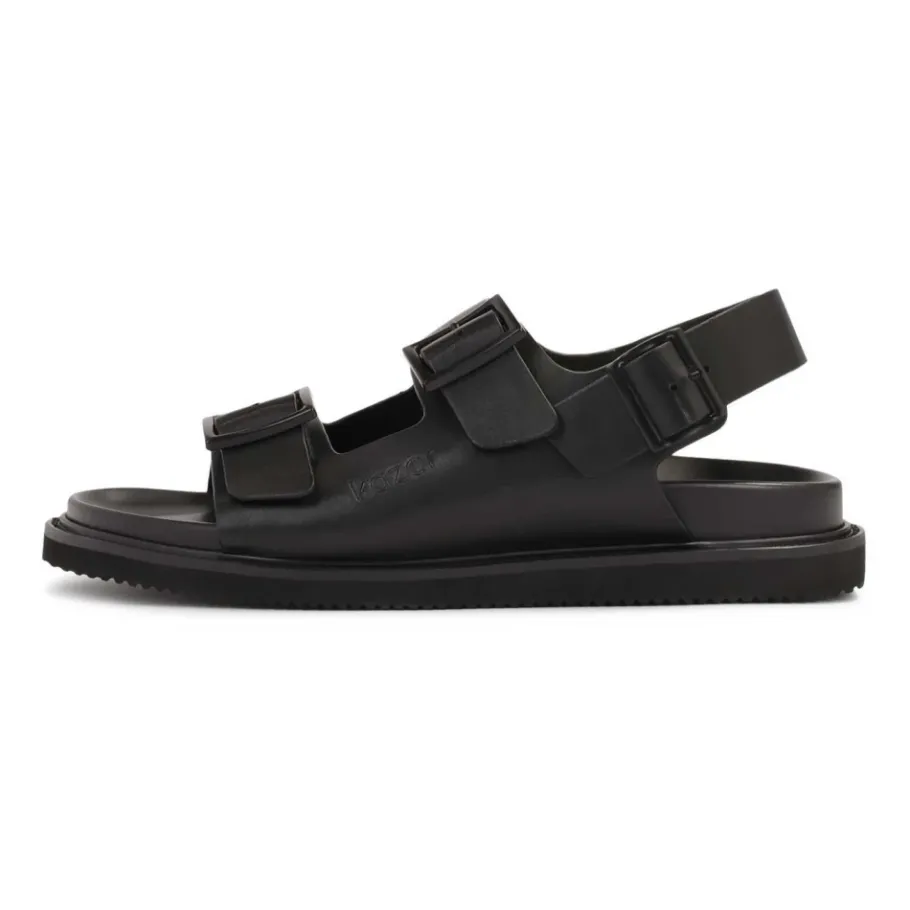 Kazar Leren sandalen met metalen gesp-Heren Sandalen