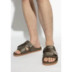 Moncler Leren slides-Heren Slippers