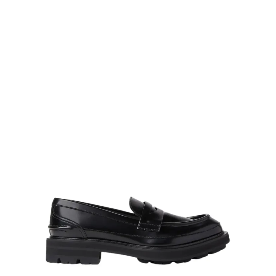 Alexander McQueen Leren Tread Loafers-Heren Instappers & Slip Ons