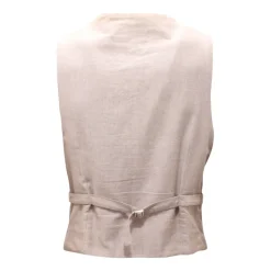 The Jack Leathers Leren vest met katoenen voering-Heren Kostuums