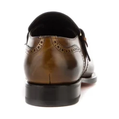 Santoni Leren Zakelijke Schoenen met Franjes-Heren Instappers & Slip Ons|Nette Schoenen