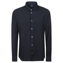 Fedeli Licht Piqué Katoenen Shirt met Lange Mouwen-Heren Overhemden