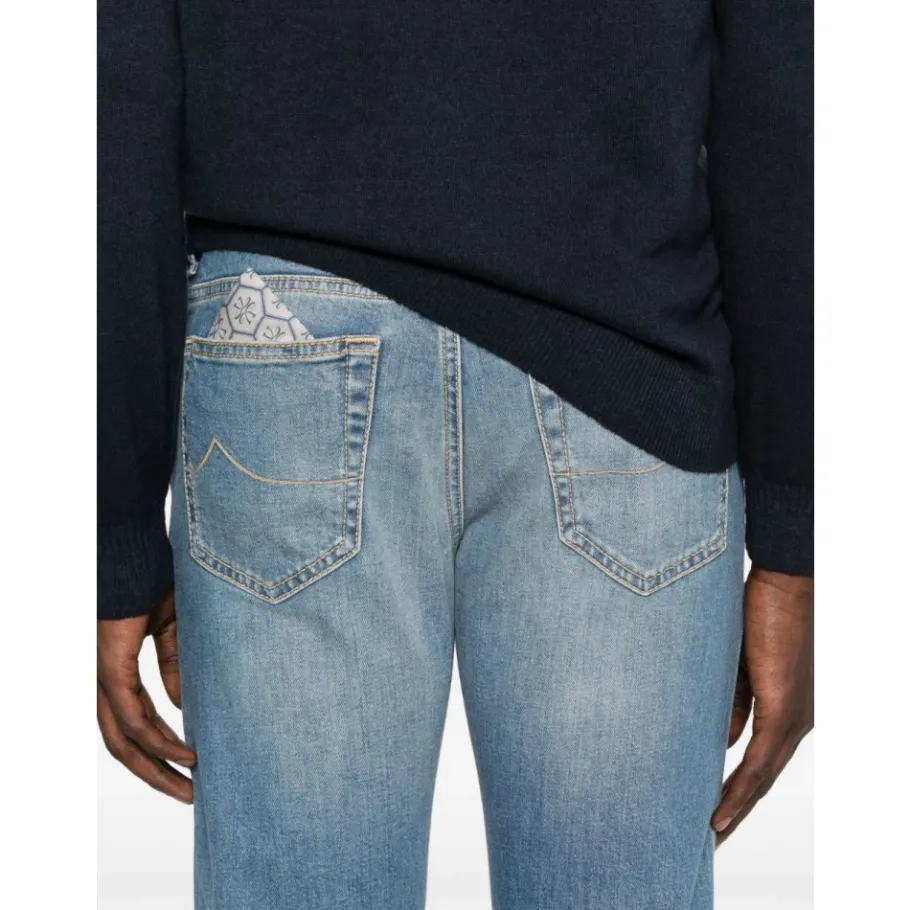 Jacob Cohën Lichte Jeans Knoopsluiting-Heren Jeans