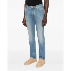 Jacob Cohën Lichte Jeans Knoopsluiting-Heren Jeans
