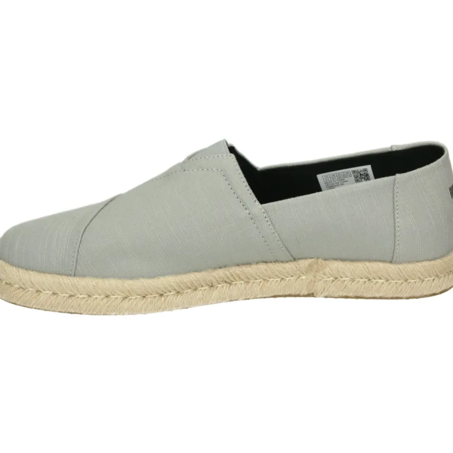 TOMS Lichtgrijze Instappers-Heren Espadrilles