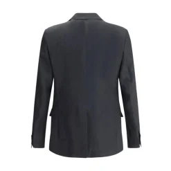Dolce & Gabbana Linnen Blazer met Puntige Revers-Heren Kostuums