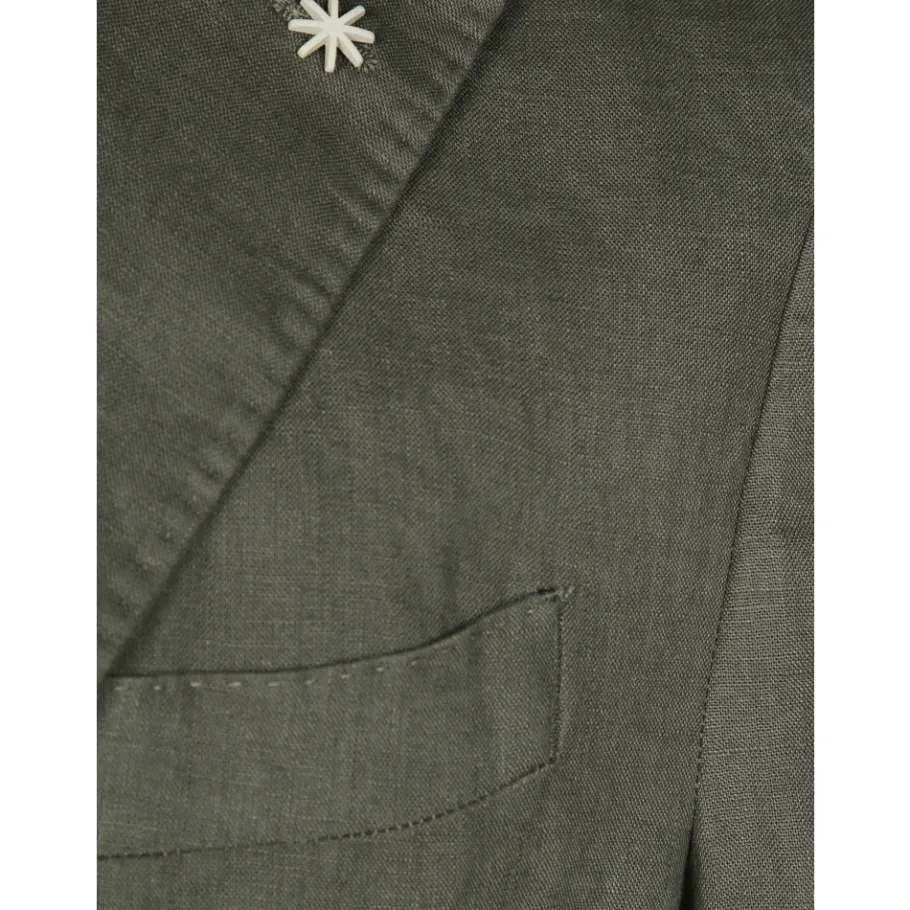 Manuel Ritz Linnen Jurk met 1 Plooi-Heren Kostuums