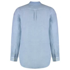 120% Lino Linnen overhemd-Heren Overhemden