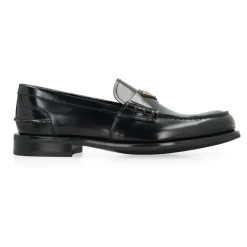 Prada Loafers van geborsteld leer-Heren Instappers & Slip Ons