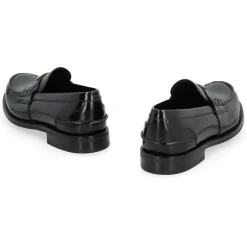 Prada Loafers van geborsteld leer-Heren Instappers & Slip Ons