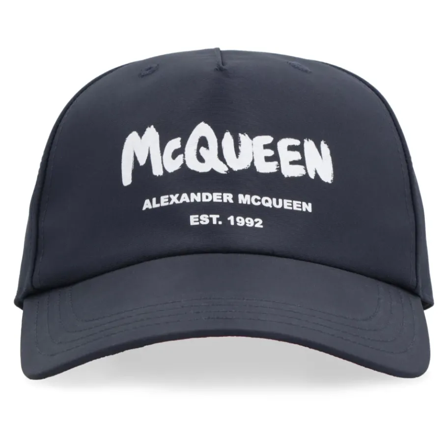 Alexander McQueen Logo Baseball Cap-Heren Petten