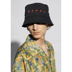 Marni Logo Bucket Hat II-Heren Hoeden