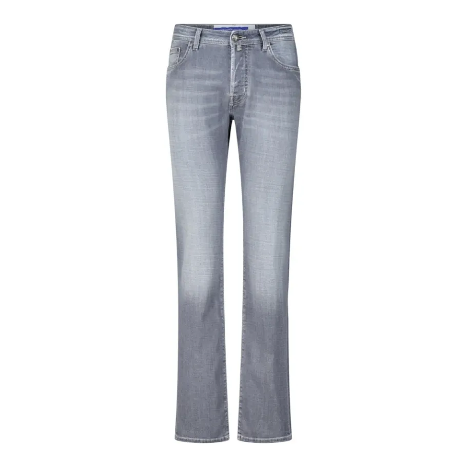 Jacob Cohën Logo Button Slim-Fit Jeans-Heren Jeans