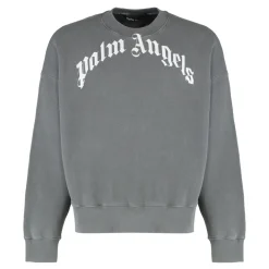 Palm Angels Logo Crew Neck Sweatshirt-Heren Truien & Vesten