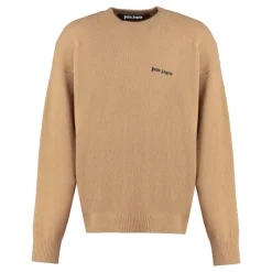 Palm Angels Logo Crew-Neck Sweater-Heren Truien & Vesten