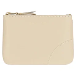 Comme des Garçons Logo Detail Flat Leather Pouch-Heren Portefeuilles