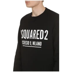 Dsquared2 Logo Detail Katoenen Sweatshirt-Heren Truien & Vesten