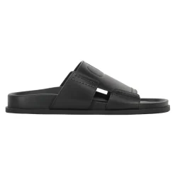 Valentino Garavani Logo Detail Leren Slippers-Heren Slippers