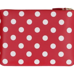 Comme des Garçons Logo Detail Platleren Etui-Heren Portefeuilles