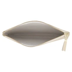 Comme des Garçons Logo Detail Platte Leren Pouch-Heren Tassen