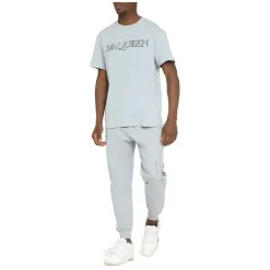 Alexander McQueen Logo Katoenen T-shirt-Heren Shirts