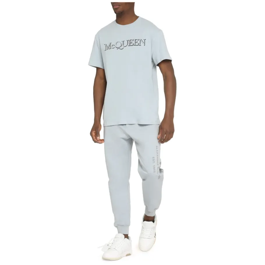 Alexander McQueen Logo Katoenen T-shirt-Heren Shirts