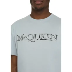 Alexander McQueen Logo Katoenen T-shirt-Heren Shirts