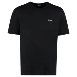 Zegna Logo Katoenen T-Shirt-Heren Shirts