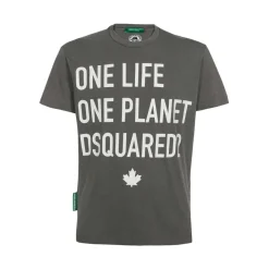 Dsquared2 Logo Katoenen T-Shirt-Heren Shirts
