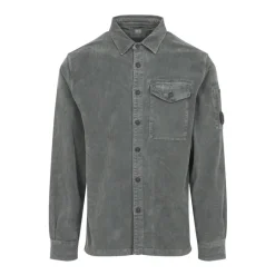 C.P. Company LS Corduroy Shirt 921 GUNMETAL-Heren Overhemden