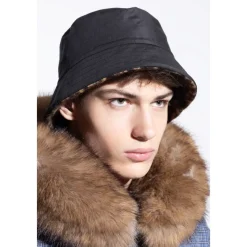 Lanvin Luipaardprint Omkeerbare Bucket Hat-Heren Hoeden