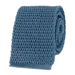 Tom Ford Luxe Azure Gebreide Zijden Stropdas-Heren Sjaals