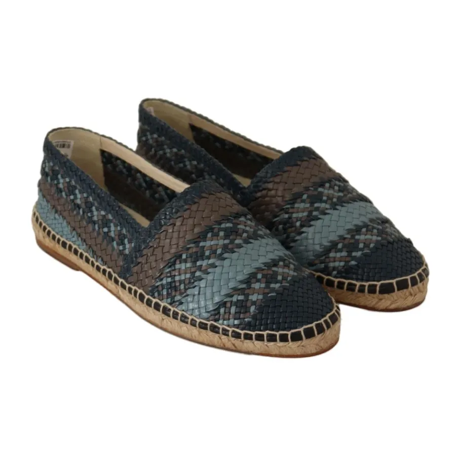 Dolce & Gabbana Luxe geweven leren espadrilles-Heren Espadrilles