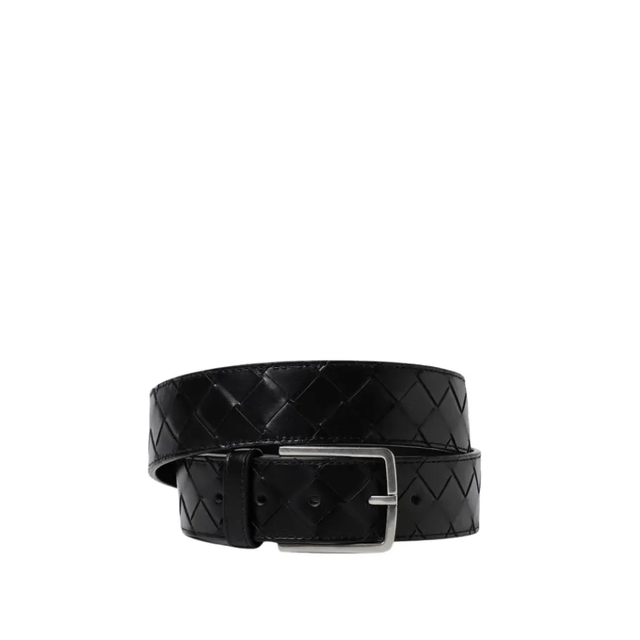 Bottega Veneta Luxe Geweven Leren Riem-Heren Riemen