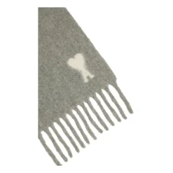 Ami Paris Luxe Grijze Sjaal AW25-Heren Sjaals